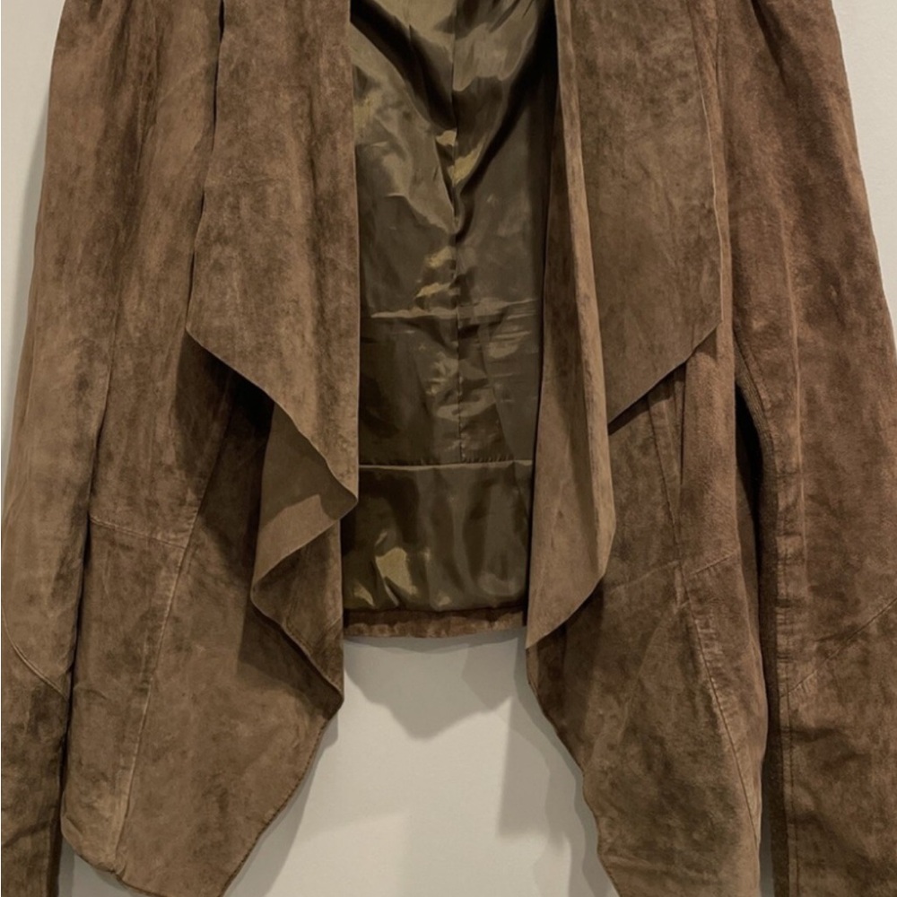 BOD & CHRISTENSEN Olive/Brown Suede Women's Jacket